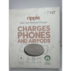TYLT 15W Fast Wireless Charger Qi Charging for iPhone Android AirPods
